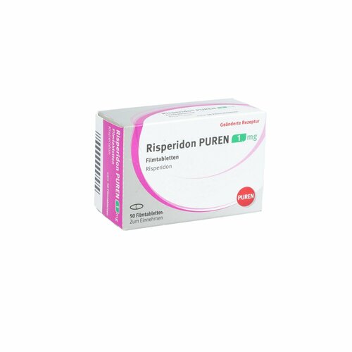 Risperidon PUREN 1 mg Filmtabletten, 50 Stk., PUREN Pharma GmbH & Co. KG