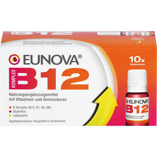 EUNOVA B12 Komplex Trinkfläschchen, 10x10 ml, STADA GmbH EUNOVA B12 Komplex Trinkfläschchen, 10x10 ml, STADA GmbH