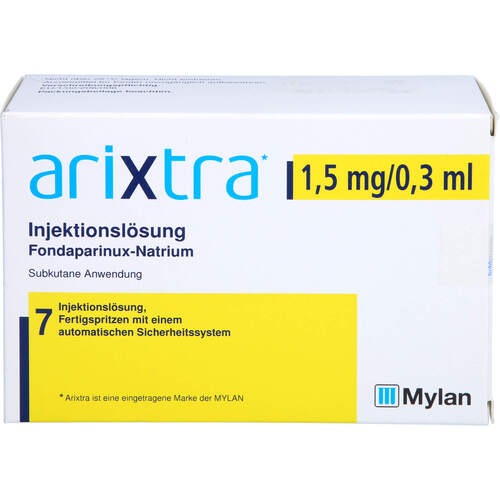 Arixtra 1.5 mg/0.3 ml Inj.-Lsg.i.e.Fertigspritze, 7x0,3 ml, kohlpharma GmbH