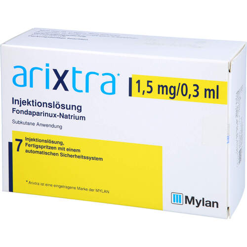 Arixtra 1.5 mg/0.3 ml Inj.-Lsg.i.e.Fertigspritze, 7x0,3 ml, kohlpharma GmbH