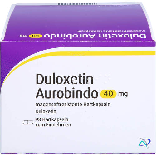 DULOXETIN Aurobindo 40 mg magensres. Hartk., 98 ST, PUREN Pharma GmbH & Co. KG