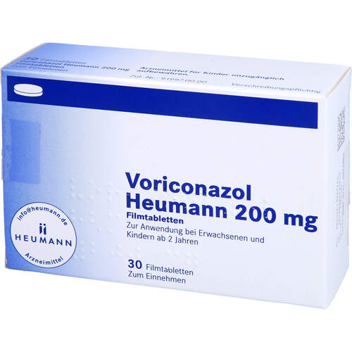 Voriconazol Heumann 200 mg Filmtabletten, 30 Stk., Heumann Pharma GmbH & Co. Generica KG