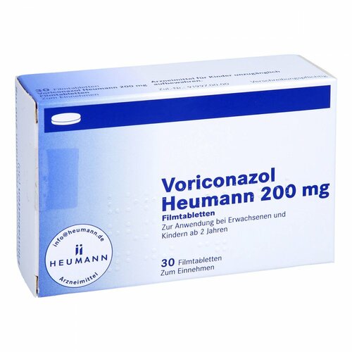 Voriconazol Heumann 200 mg Filmtabletten, 30 ST, Heumann Pharma GmbH & Co. Generica KG