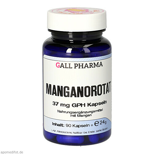 MANGANOROTAT 37 mg GPH KAPSELN, 90 ST, Hecht-Pharma GmbH MANGANOROTAT 37 mg GPH KAPSELN, 90 ST, Hecht-Pharma GmbH