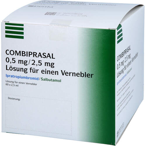 Combiprasal 0.5 mg/2.5mg Lösung f. einen Vernebler, 60x2,5 ml, Penta Arzneimittel GmbH