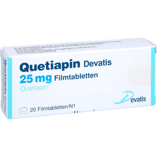 Quetiapin Devatis 25 mg Filmtabletten, 20 ST, Devatis GmbH