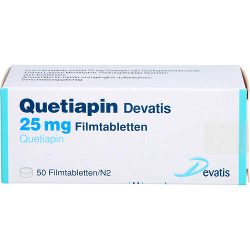 Quetiapin Devatis 25 mg Filmtabletten, 50 Stk., Devatis GmbH