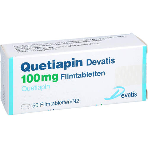 Quetiapin Devatis 100 mg Filmtabletten, 50 Stk., Devatis GmbH