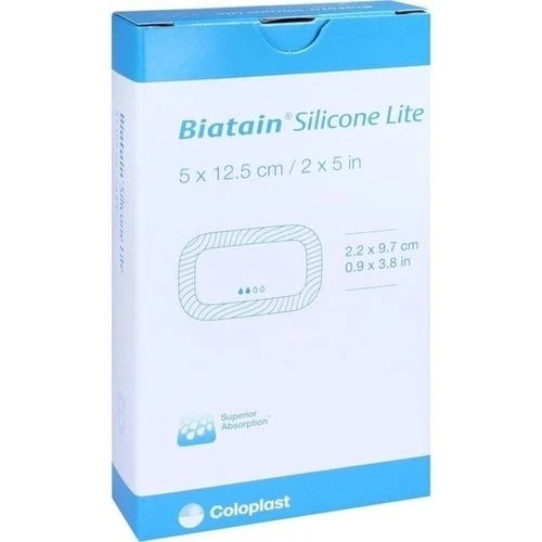 Biatain Silicone Lite Schaumverband 5x12.5cm, 5 Stk., Coloplast GmbH