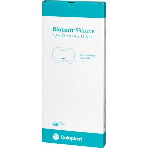 Biatain Silicone Schaumverband 10x30 cm, 5 Stk., Coloplast GmbH