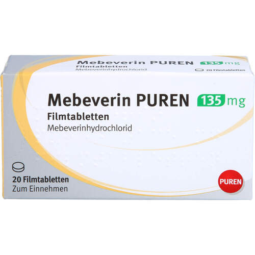 Mebeverin PUREN 135mg Filmtabletten, 20 Stk., PUREN Pharma GmbH & Co. KG