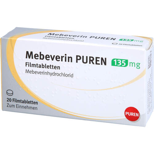 Mebeverin PUREN 135mg Filmtabletten, 20 ST, PUREN Pharma GmbH & Co. KG