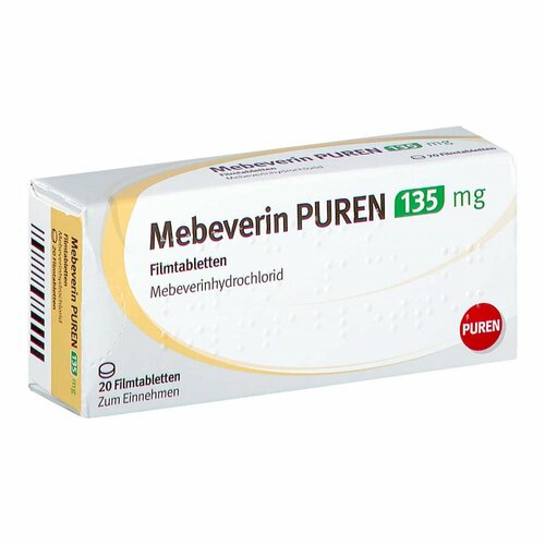 Mebeverin PUREN 135mg Filmtabletten, 20 ST, PUREN Pharma GmbH & Co. KG