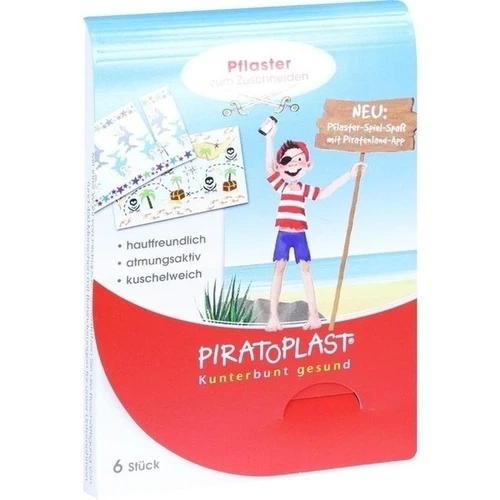 PIRATOPLAST Jungen Pflasterzuschnitt 6cmx10cm, 6 Stk., Dr. Ausb&uuml;ttel GmbH & Co. KG