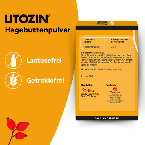 Litozin Hagebuttenpulver, 130 g, Queisser Pharma GmbH & Co. KG