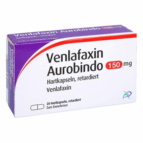 Venlafaxin Aurobindo 150 mg Hartkapseln retardiert, 20 Stk., PUREN Pharma GmbH & Co. KG