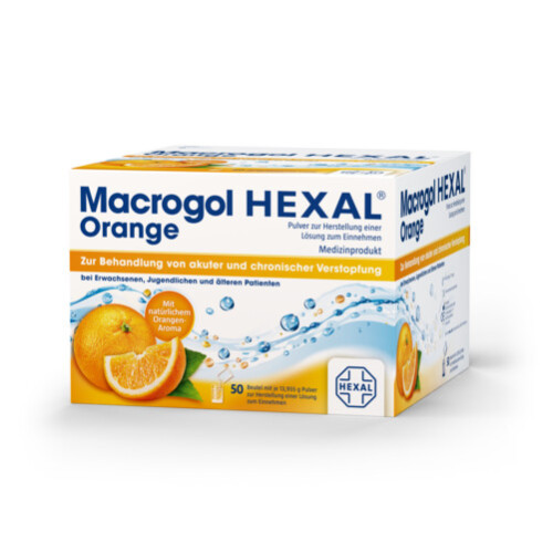 Macrogol HEXAL Orange, 50 Stk., HEXAL AG