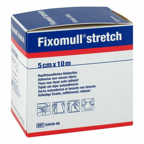 FIXOMULL stretch 5 cmx10 m, 1 ST, Tora Pharma GmbH