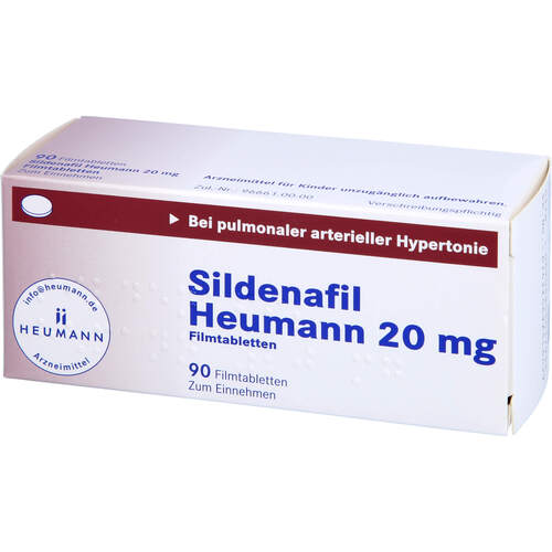 Sildenafil Heumann 20 mg Filmtabletten, 90 ST, Heumann Pharma GmbH & Co. Generica KG