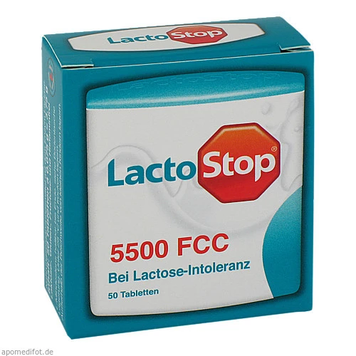 LACTOSTOP 5.500 FCC Tabletten im Klickspender, 50 Stk., Mibe GmbH Arzneimittel