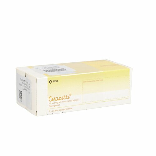 Cerazette 75 Mikrogramm Filmtabletten, 6x28 Stk., Docpharm GmbH