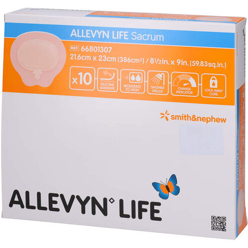 ALLEVYN Life Sacrum gro&szlig; Silikonschaumverband, 10 Stk., Aca M&uuml;ller/Adag Pharma AG