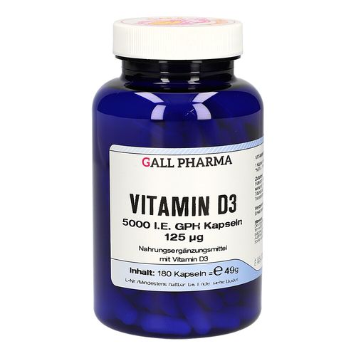 VITAMIN D3 125mcg GPH Kapseln, 180 Stk., Hecht-Pharma GmbH