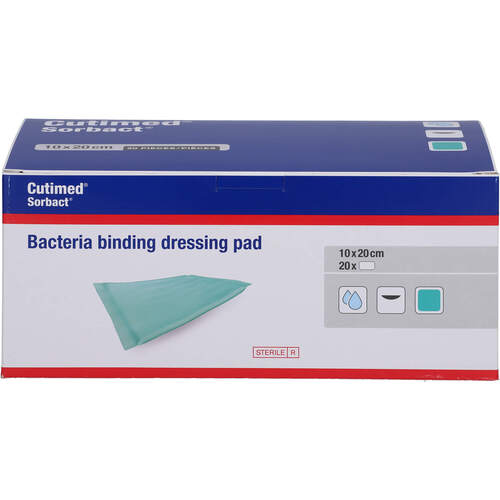 CUTIMED Sorbact Saugkompressen 10x20 cm, 20 Stk., Tora Pharma GmbH