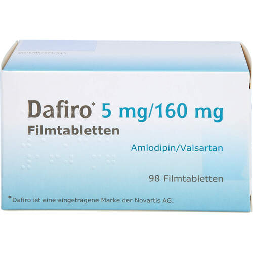 Dafiro 5 mg/160 mg Filmtabletten, 98 Stk., Docpharm GmbH
