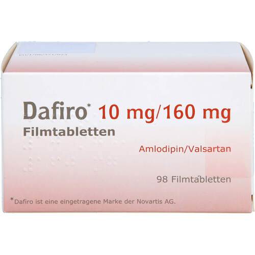 Dafiro 10 mg/160 mg Filmtabletten, 98 ST, Docpharm GmbH