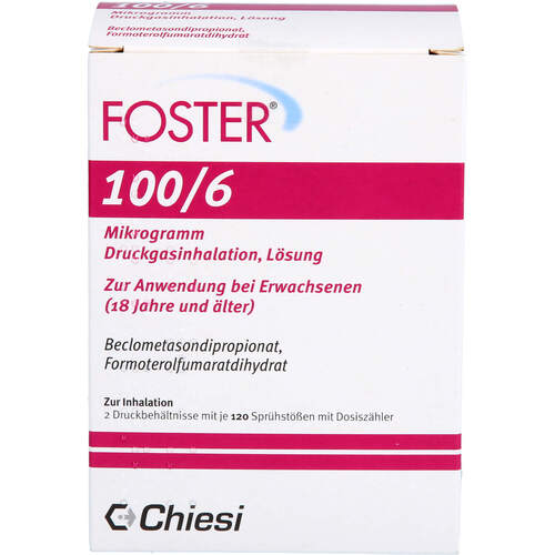 FOSTER 100/6 ug Druckgasinhalation 120 Hub, 2 Stk., Docpharm GmbH