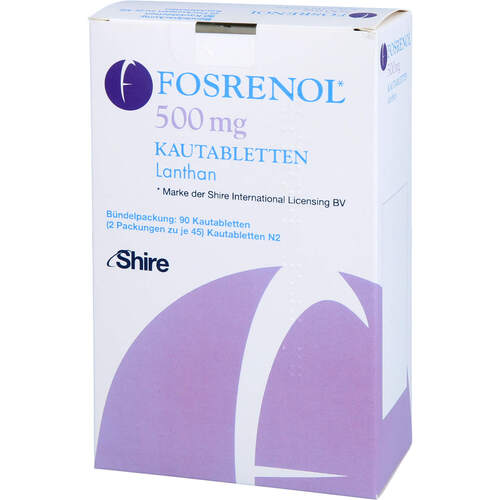 Fosrenol 500mg Kautabletten, 90 Stk., Emra-Med Arzneimittel GmbH