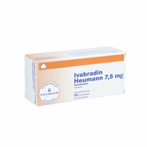 Ivabradin Heumann 7.5 mg Filmtabletten, 98 Stk., Heumann Pharma GmbH & Co. Generica KG