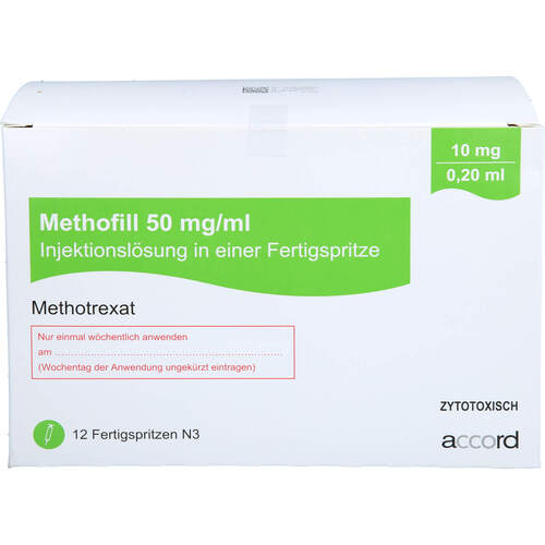 Methofill 10 mg (50 mg/ml) Inj.-Lsg.i.e.Fertigspr., 12 Stk., Accord Healthcare GmbH