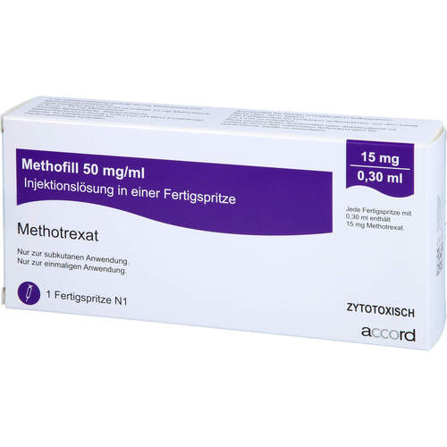 Methofill 15 mg (50 mg/ml) Inj.-Lsg.i.e.Fertigspr., 1 Stk., Accord Healthcare GmbH