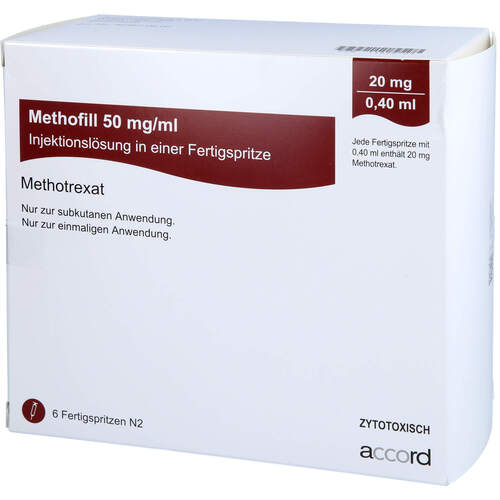 Methofill 20 mg (50 mg/ml) Inj.-Lsg.i.e.Fertigspr., 6 Stk., Accord Healthcare GmbH