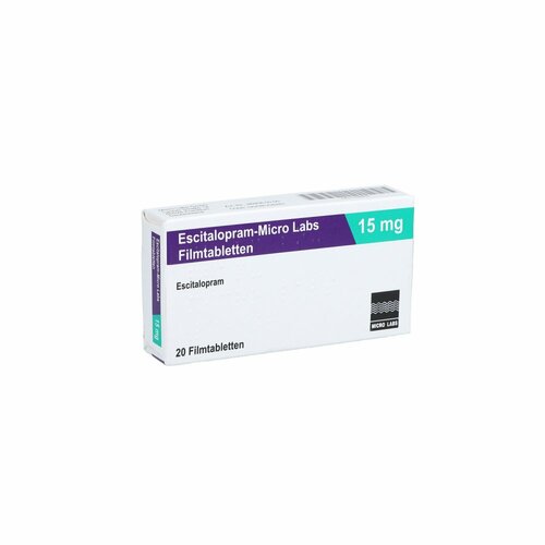 Escitalopram-Micro Labs 15 mg Filmtabletten, 20 Stk., Micro Labs GmbH