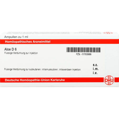 ALOE D6 AMPULLEN, 8x1 ml, Dhu-Arzneimittel GmbH & Co. KG ALOE D6 AMPULLEN, 8x1 ml, Dhu-Arzneimittel GmbH & Co. KG