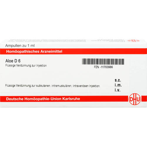 ALOE D6 AMPULLEN, 8X1 ML, Dhu-Arzneimittel GmbH & Co. KG