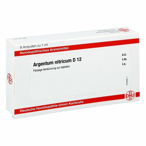 Argentum nitricum D12, 8x1 ml, Dhu-Arzneimittel GmbH & Co. KG