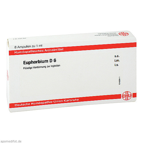 EUPHORBIUM D6 AMPULLEN, 8X1 ML, Dhu-Arzneimittel GmbH & Co. KG EUPHORBIUM D6 AMPULLEN, 8X1 ML, Dhu-Arzneimittel GmbH & Co. KG