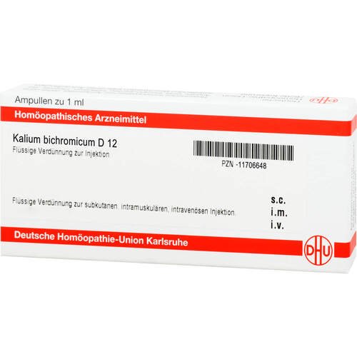 KALIUM BICHROMICUM D 12 Ampullen, 8x1 ml, DHU-Arzneimittel GmbH & Co. KG
