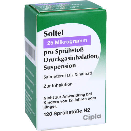 Soltel 25 ug/Sprühstoß Druckgasinhalation Susp., 1 Stk., Cipla Europe Nv