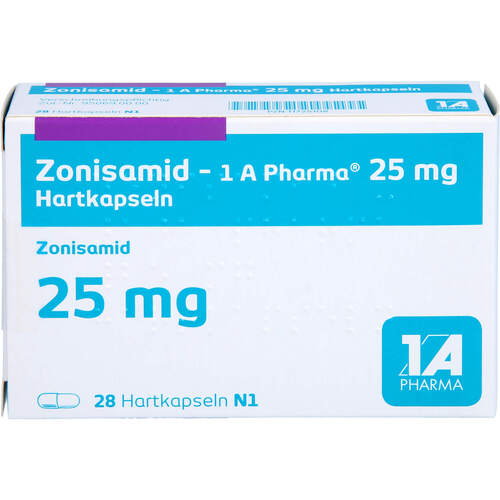 Zonisamid - 1 A Pharma 25 mg Hartkapseln, 28 ST, 1 A Pharma GmbH