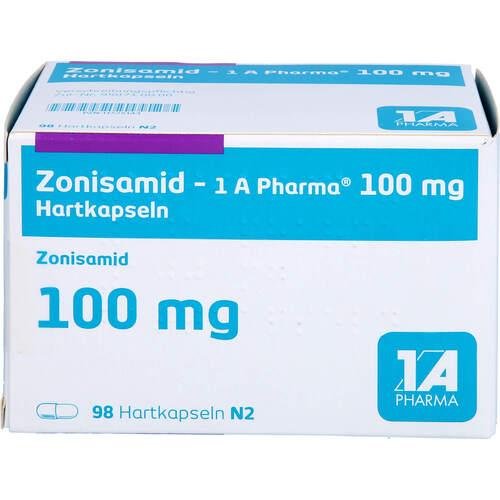 Zonisamid - 1 A Pharma 100 mg Hartkapseln, 98 ST, 1 A Pharma GmbH