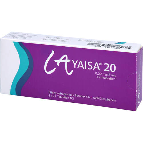LaYaisa 20 0.02 mg/3 mg Filmtabletten, 3x21 Stk., ratiopharm GmbH