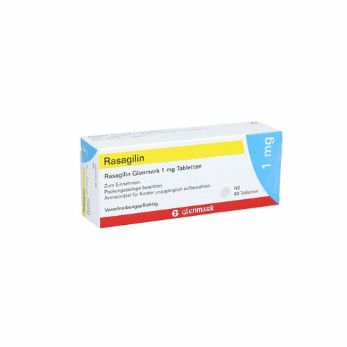 Rasagilin Glenmark 1mg Tabletten, 60 Stk., Glenmark Arzneimittel GmbH