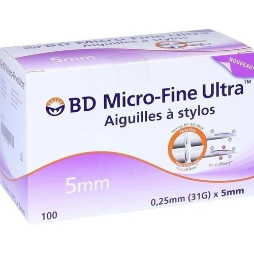 BD Micro-Fine Ultra Pen-Nadeln 0.25x5mm, 100 Stk., Emra-Med Arzneimittel GmbH