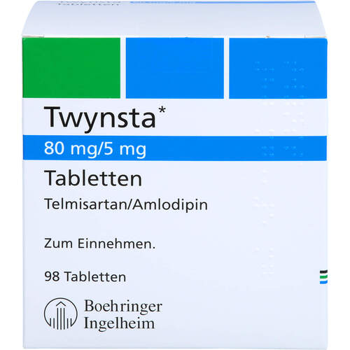 Twynsta 80 mg/ 5 mg Tabletten, 98 Stk., Medicopharm AG