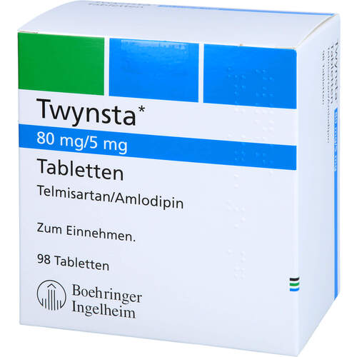 Twynsta 80 mg/ 5 mg Tabletten, 98 Stk., Medicopharm AG